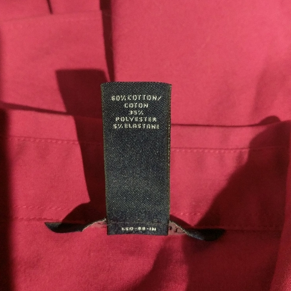 Lands' End  Cranberry Button Down Shirt - Picture 4 of 5
